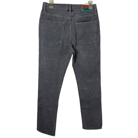 Daily Blue NEW Grey Corduroy Boost Straight Leg Jean Women's Size 27 Button Fly - Picture 3 of 11